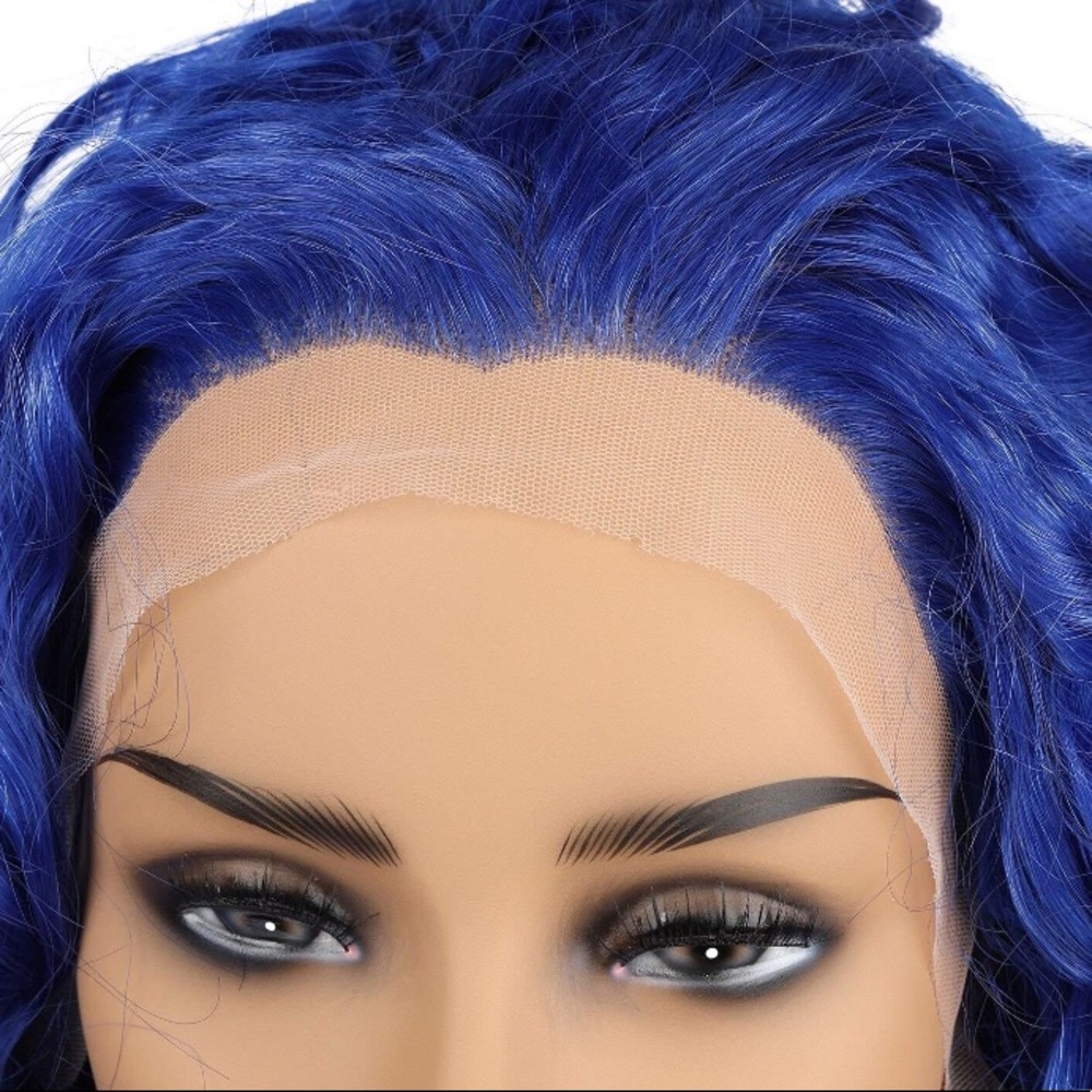 💕ACADIA 26” BLUE DEEP CURLY LACE FRONT WIG 💕 NWT - Picture 5 of 7